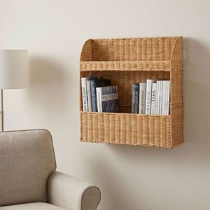 Wall Mounted Woven Storage <b>Basket</b> Rectangle <b>Large</b> Capacity For Kitchen Scallion Ginger Garlic Organizer - Product Image 2