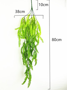 Planta colgante de helecho Artificial, plantas verdes, árboles para decoración de bodas y exteriores, venta al por mayor - Product Image 4
