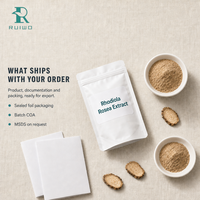 Poudre de racine de Rhodiola Rosea de qualité alimentaire, adaptogène en poudre pour boisson énergétique, boisson fonctionnelle, OEM