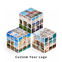 Cube 3x3 personnalisé pour cadeau promotionnel d'entreprise, logo personnalisé, cube magnétique à vitesse, jouet anti-stress pour adultes