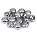 SOJI Hot Sale Cheap 20Pcs per Bag Big Hole Beads 6mm 7mm 8mm 9mm 10mm 12mm Stainless Steel Large Hole Beads for Jewelry Making