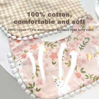 Nouvelle conception 100% coton absorbant doux bébé attrape-nourriture bavoir pour garçons, filles