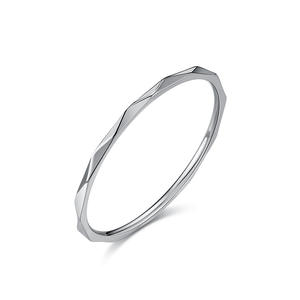 Fashion <b>Rings</b> Titanium Steel Geometric <b>Plain</b> Band Stackable Women's Pinky <b>Ring</b> Silver Gold Rose Gold - Product Image 5