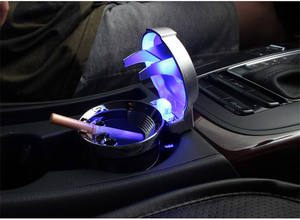 Mini Cenicero para Auto con Luz LED, Cenicero Portátil con Tapa, Apto para la Mayoría de los Vehículos - Product Image 2