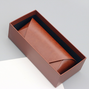 Étuis et sacs personnalisés en cuir pour lunettes, étuis à lunettes de luxe avec logo personnalisé, ensemble d'emballage pour lunettes de soleil - Product Image 4