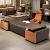 Meubles de bureau commerciaux de haute qualité, design moderne personnalisé, bureau de direction, bureau de PDG, bureau de chef, bureau de luxe, tables de direction