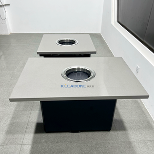 Kleadone โต๊ะย่างบาร์บีคิวแบบเกาหลีไร้ควันโต๊ะสแตนเลสสำหรับใช้ในร้านอาหารโรงแรม - Product Image 6