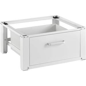 Manual Power Source Base for Washing Machine and Dryer Pedestal Steel Cabinet Raiser with <b>Drawer</b> and Reinforced <b>Side</b> Struts - Product Image 6