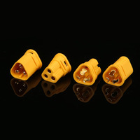 Connecteur Amass MT30 en laiton XT30 femelle mâle plaqué or, mise à niveau pour les pièces de batterie Lipo RC, quadricoptère