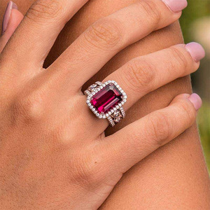 Anello dal Design Quadrato, Stile Elegante, Gioiello da Dito per Donne - Product Image 2
