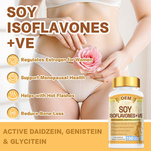 Cápsulas Blandas de <span class=keywords><strong>Isoflavonas</strong></span> de Soya + Vitamina E DUOZI OEM para Regular el Estrógeno, Apoyo para la Salud Menopáusica de la Mujer, Reducción de la Pérdida Ósea - Product Image 2