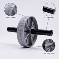 Rouleau Abdominal Personnalisé Micogo pour Entraînement à Domicile – Équipement de Fitness avec Roue Large Antidérapante et Silencieuse