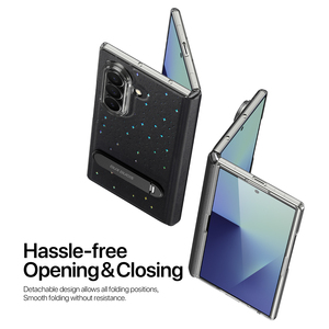 All-in-one case compatible with Z Fold7 / Z Flip7 foldable <b>screens</b>, full-cover phone case with rotating stand and magnetic hinge - Product Image 4