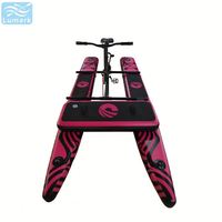 Vélo aquatique SUP à plancher plat pour une personne, cadre en aluminium avec plateforme flottante avant, rapide pour la plage, rangement facile, de Chine Lumark