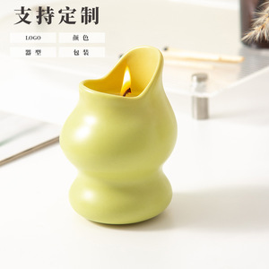 Porte-bougie en céramique personnalisé DF2851, fait main, vide, pour bougies parfumées, décoration intérieure, cadeaux d'affaires - Product Image 1