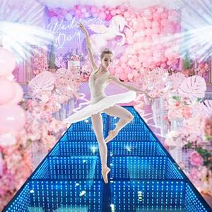 2024 plus récent Vogue mariage piste de danse LED verre Transparent lumières mobiles personnalisable lumière LED pour sol de lieu de rendez-vous - Product Image 3