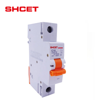 Interruptores de Circuito en Miniatura Eléctricos OEM de Fábrica AC MCB 1P 2P 3P 4P 1A 2A 3A 4A 5A 6A 10A 16A 20A 25A 32A 40A 50A 63A SHCET
