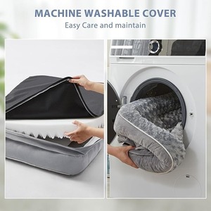Büyük köpekler için su geçirmez ortopedik köpek yatağı çıkarılabilir kapak makinesi yıkanabilir kaymaz taban konfor ve destek sağlar - Product Image 6