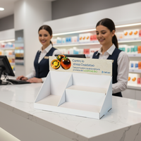 Présentoir de comptoir en carton personnalisé pour table, comptoir de vente au détail, présentoir PDQ