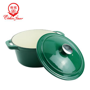 Grande casserole <span class=keywords><strong>en</strong></span> <span class=keywords><strong>fonte</strong></span> multicolore de haute qualité casseroles marmite <span class=keywords><strong>four</strong></span> hollandais avec couvercle ustensiles de cuisine de qualité - Product Image 4