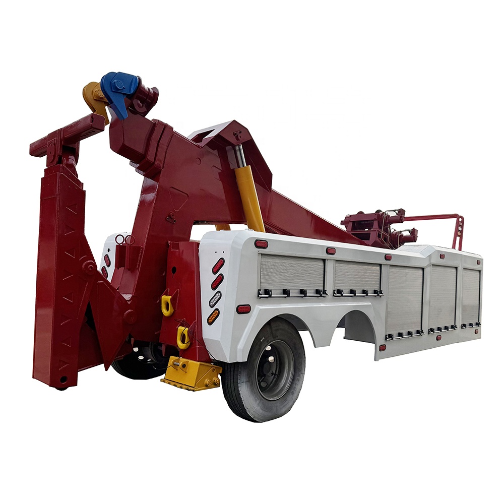 High performance Emergency Vehicle Wrecker Truck Equipment 35 Ton Capacity with rolling door toolboxes for sales