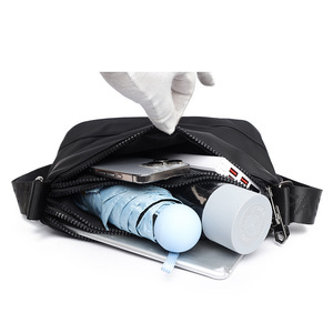 Unisex Waterproof Nylon Men 8inch Crossbody Bag Accommodate Shoulder Bag Multi-compartment <b>Large</b> Capacity <b>Backpack</b> - Product Image 5