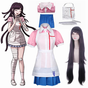 <span class=keywords><strong>Disfraz</strong></span> de Dangan Ronpa 2 Mikan Tsumiki para <span class=keywords><strong>Halloween</strong></span>, uniforme de juego de rol para mujer con componentes de traje - Product Image 1