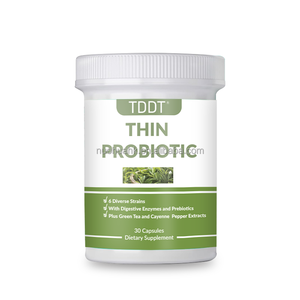 Capsules probiotiques minces avec enzymes digestives, prébiotiques, extrait de thé vert et de piment de Cayenne, complément alimentaire - Product Image 2