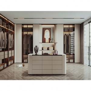 Fabricante Chino de Sistemas de Armarios Empotrados Personalizados, Armarios de Madera para Dormitorio, Diseños de Armarios con Estantes - Product Image 1