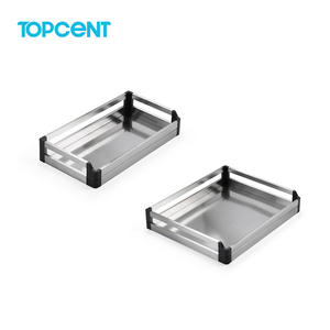 For Topcent Modern Soft Close Stainless Steel <strong>Kitchen</strong> Basket Revolving <strong>Corner</strong> <strong>Pull</strong> <strong>Out</strong> <strong>Storage</strong> Solution for Cabinets - Product Image 4