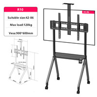 Dudukan TV Lantai Berputar Ukuran Besar 55-120 Inci R10 R12 900*600mm