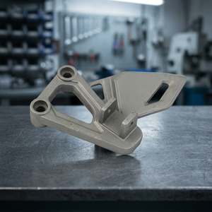 Componente de aluminio fundido a presión con superficie arenada - Product Image 2