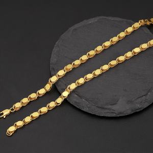 Jxx - Cadenas Cubanas Chapadas en Oro de 24K al por Mayor, Joyería de Latón para Hombre y Mujer, Estilo Clásico - Product Image 3