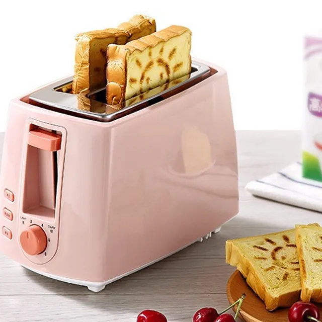 Easy To Use Colorful Rubber Painting Stainless Steel 2 slice bread toaster toasters logo bread stainless steel
