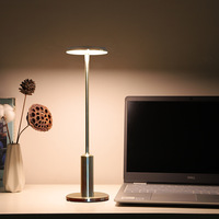 Lampe de table sans fil personnalisable Tavolo E14 décorative en métal rechargeable de haute qualité pour salle à manger hôtel bar café batterie