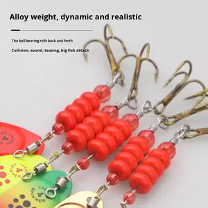 Vente flash - Leurre de pêche à lame rotative, spinnerbait, leurres de pêche, leurre rotatif pour <span class=keywords><strong>la</strong></span> pêche - Product Image 4
