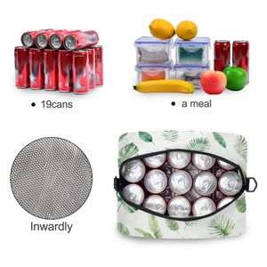 Botanical Leaf Lunch Bag for Women - 10L <b>Large</b> Insulated Cooler Tote with Adjustable Shoulder Strap, Tropical <b>Plant</b> Print Lunchb - Product Image 4