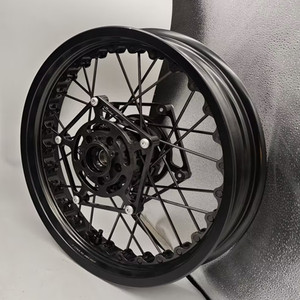 Juego de Ruedas de Radios sin Cámara para Motocicleta, Compatibles con Bobber Black <span class=keywords><strong>1200</strong></span>, 19x3.0 Delantera, 17x5.0 Trasera - Product Image 2