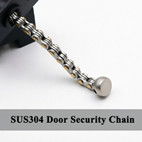 Cadena de Seguridad Antirrobo de Acero Inoxidable 304, Cadena de Seguridad para Puerta Reforzada para Familias u Hoteles, Cadena de Protección Oculta para Puerta