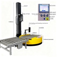 Máquina Envolvedora de Palés Automática HEKON HK-2000FZ con Plato Giratorio y Preestiramiento