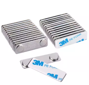N52 Neodymium Magnetic Name Tag Badges DIY Name Tags avec ruban adhésif NDfeb Magnet Holder Block/Stick Pattern for Speakers - Product Image 4