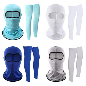 Nylon Ice Silk Full Face <b>Sunscreen</b> Mask With Leg Covers For Men Cycling Outdoor UV Protection Sport Wear Cool Quick Dry - Product Image 5