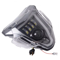 Phare LED YongJin avec faisceau haut/bas DRL avec yeux d'ange pour BMW F800R