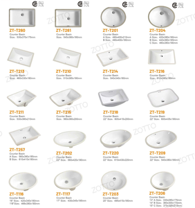 Prezzo a buon mercato in ceramica lavandino da bagno forma rotonda sotto-bancone lavabo senza foro <span class=keywords><strong>lavello</strong></span> ovale sotto lavandino in porcellana - Product Image 6