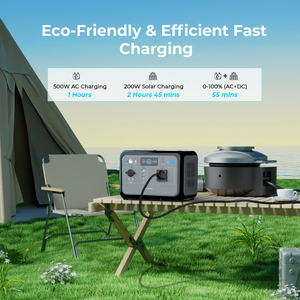 US Stock 800W Solar Generator 120v 220v Back up <b>Battery</b> Portable Power Station P800E QC PD Fast Charge Solar Energy Storage Syst - Product Image 4