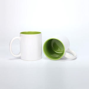Tazza in bianco a sublimazione in ceramica da 11 once in vetro tazze da caffè diritte tazze da caffè con manico rotondo tazza di colore interno carino 36 pezzi <span class=keywords><strong>Per</strong></span> ogni colore - Product Image 3
