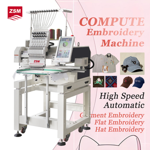 Machine à broder automatique informatisée à tête unique, portable, pour usage domestique, broderie et couture sur tissu et t-shirts - Product Image 1