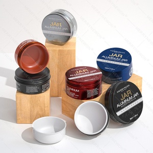 Tarro de aluminio al por mayor para el cuidado del cabello con tapa de rosca e impresión offset para uso cosmético, impresión personalizada disponible - Product Image 5