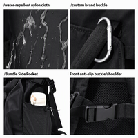Sac à dos spacieux pour ordinateur portable, style roll-top, avec bretelles réglables pour hommes, pour le transport quotidien