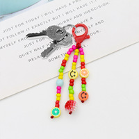 Meilleur cadeau pour couple d'amis, mignon pour Smiley, pour lettre d'amour, porte-clés pendentif, vente chaude, ornements suspendus en acrylique pour sacs d'école